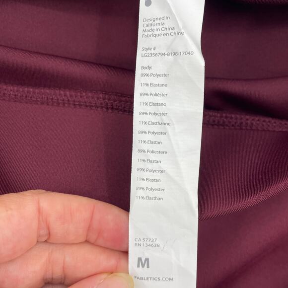 New FABLETICS Atlantis Seamed Leggings Size M High Waist Essential Ankle Thick - Picture 3 of 7